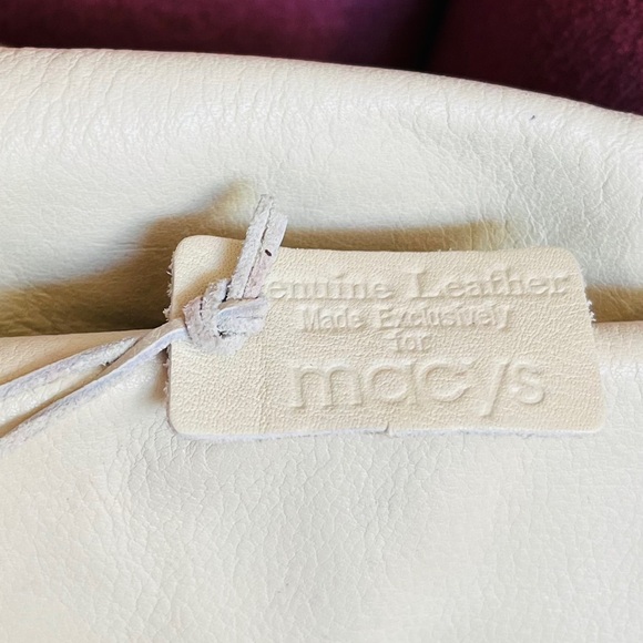 Vintage genuine leather shoulder handbag/convertible clutch-Macy’s Exclusive - Picture 2 of 13